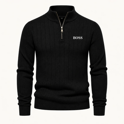 Men's Knitted Half-Zip Pullover
