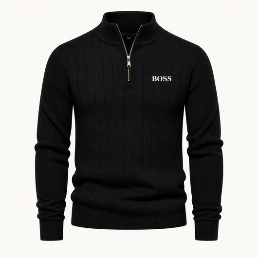 Men's Knitted Half-Zip Pullover