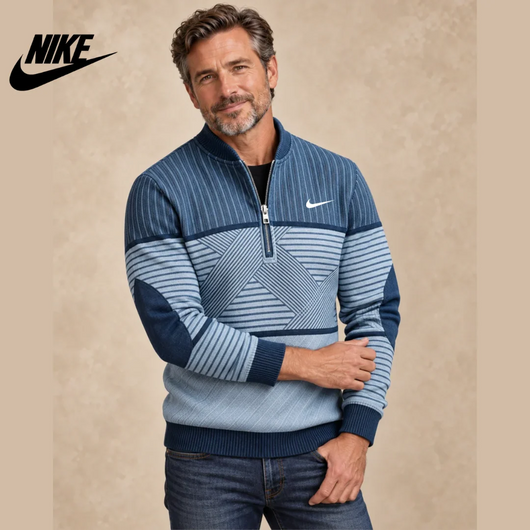 Men's Knitted Half-Zip Pullover