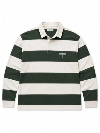 Men's stripped Green Cream Top