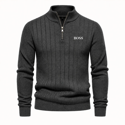 Men's Knitted Half-Zip Pullover