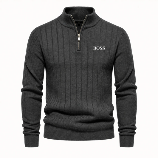 Men's Knitted Half-Zip Pullover