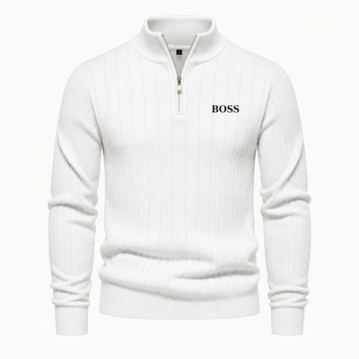 Men's Knitted Half-Zip Pullover