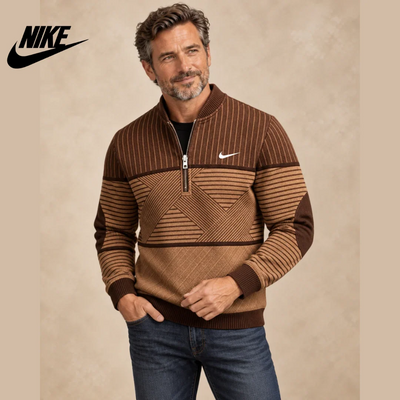 Men's Knitted Half-Zip Pullover