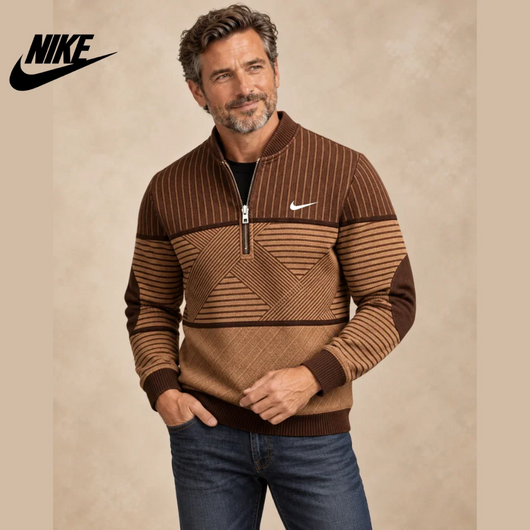 Men's Knitted Half-Zip Pullover